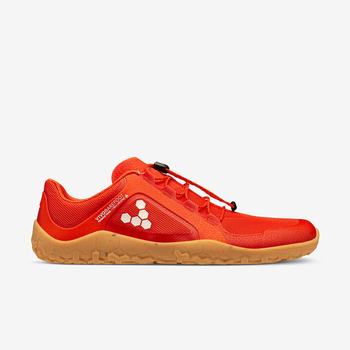 Red Men's Vivobarefoot Primus Trail II FG Trail Shoes | Philippines 0103NWYB